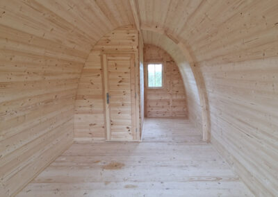 AirBNB Pod carpentry inside