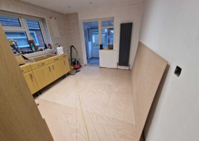 Archer Carpentry base for kitchen flooring