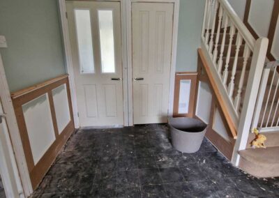 Bespoke Panelling in hallway Archer Carpentry