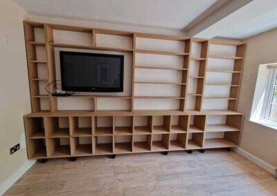Bespoke office bookcase Archer Carpentry Essex
