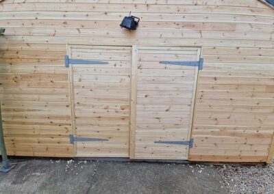 Carpentry on outside building as part of small works