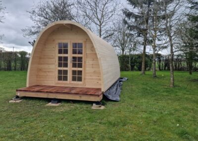 Hand crafted AirBNB Pod Archer Carpentry Essex and Suffolk