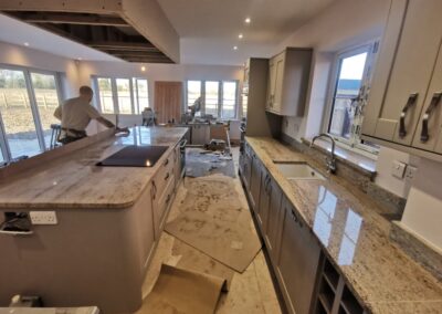 Kitchen in new build at Bressingham