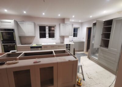Luxury new build kitchen installation