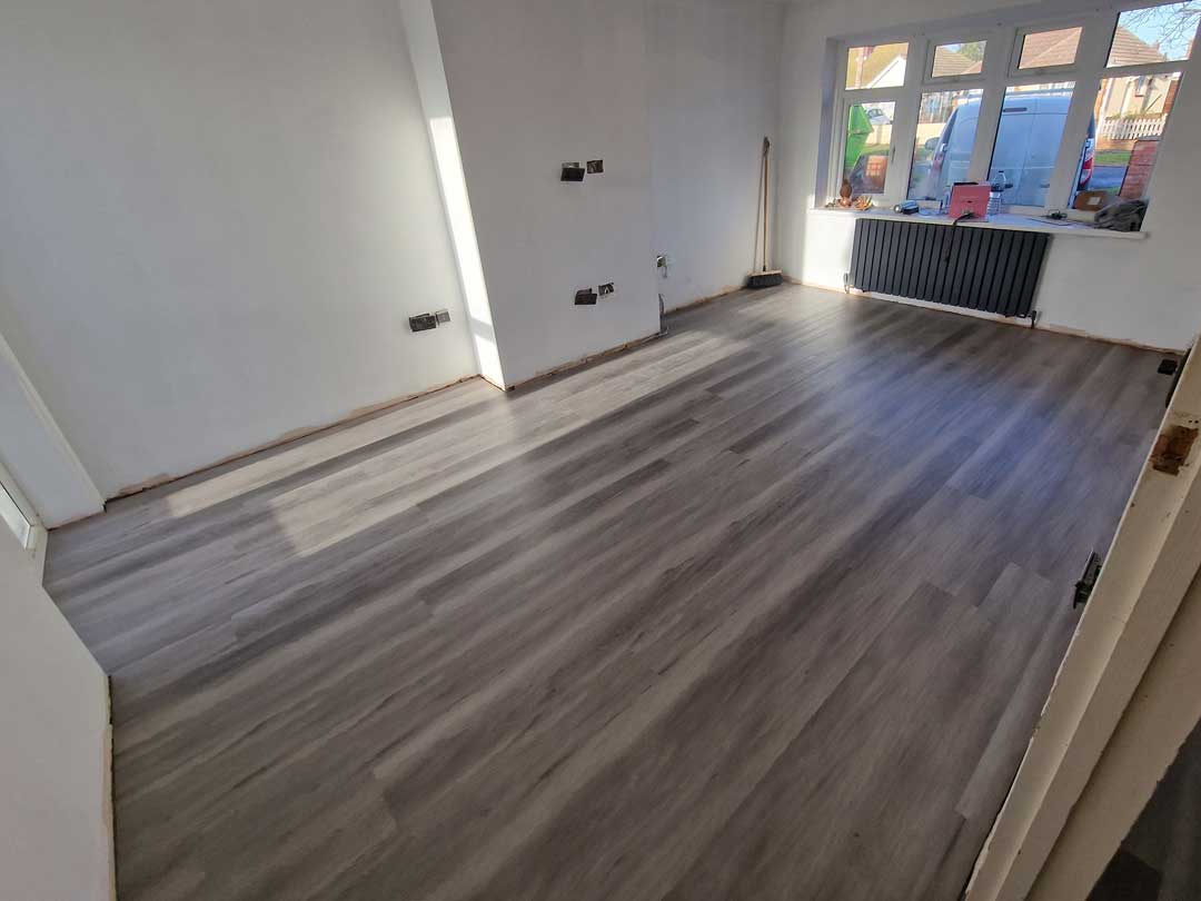 New flooring throughout home