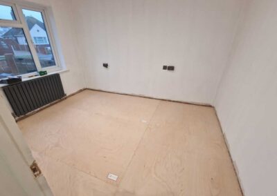 Prepared for laying flooring