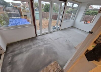 Self levelling subfloor Archer Carpentry