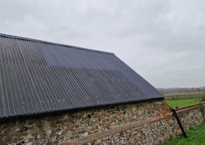 completed fire damage roof repair